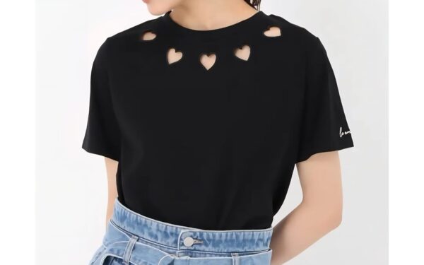 心型褸空T-Shirt